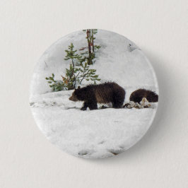Grizzles im Schnee Button