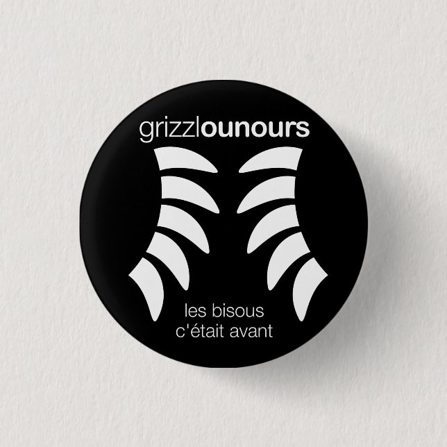 Grizzlounours Collection. Button (Vorderseite)