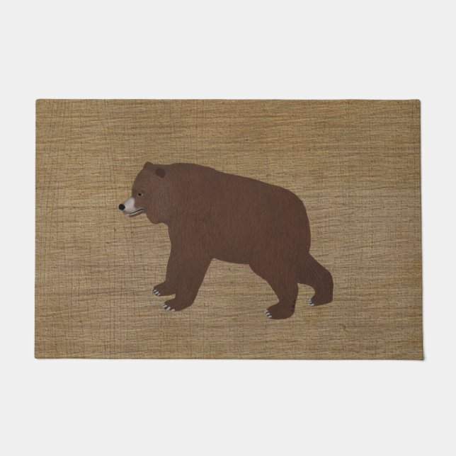 Grizzly-Bär-Fußmatte Fußmatte (Vorderseite)