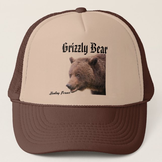 Grizzly Bar Hat Truckerkappe (Vorderseite)