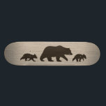 Grizzly-Bär mit CUB-Silhouetten Skateboard<br><div class="desc"></div>