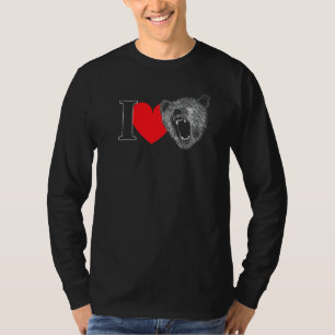 Grizzly-Bär-Shirt für Frauen Männer Mutter Vater S T-Shirt