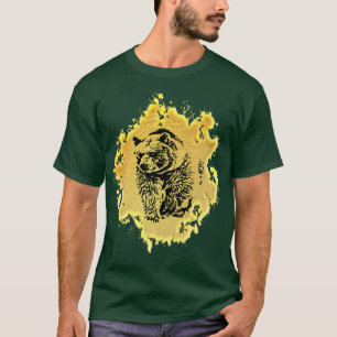 Grizzly Bären Grizzlies Motif Predator Bears Fores T-Shirt