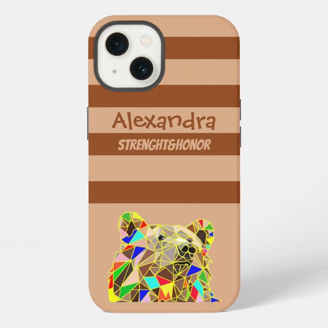 Grizzly Bear Case-Mate iPhone Case Hülle (Rückseite)