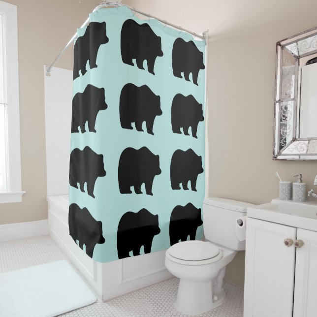 GRIZZLY BEAR Duschvorhang (Beispiel)