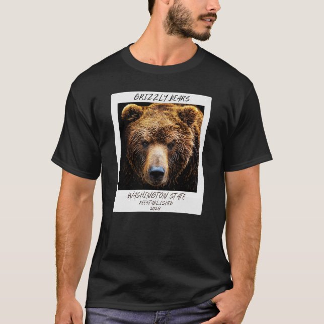 Grizzly Bear , Grizzly Bear Tee , Staat Washington (Vorderseite)
