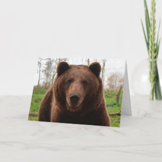 GRIZZLY BEAR HAPPY BIRTHDAY BEAR HUG CARDS FEIERTAGSKARTE