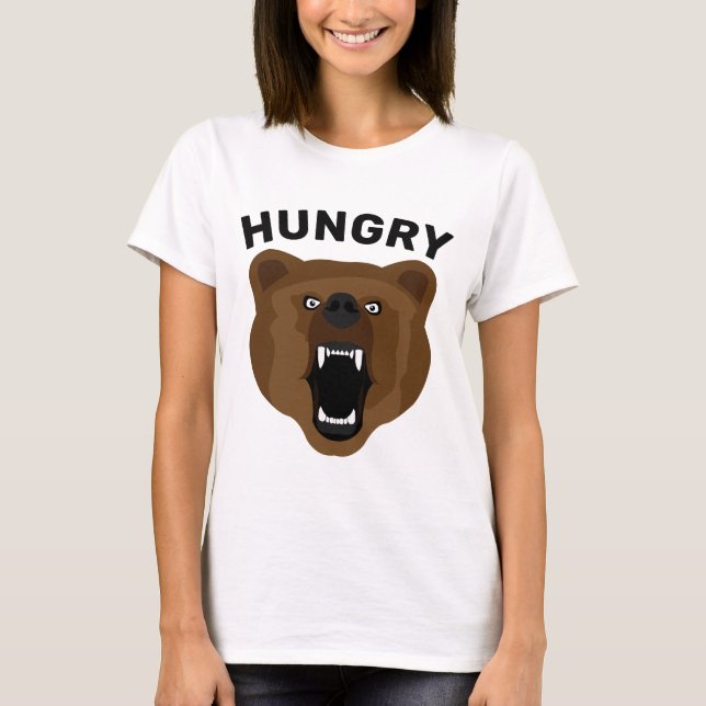 GRIZZLY BEAR HUNGRY DIETER T - Shirt (Vorderseite)