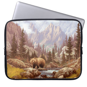 Grizzly Bear in the Rocky Mountains / AF-006bear,g Laptopschutzhülle