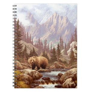 Grizzly Bear in the Rocky Mountains / AF-006bear,g Notizblock