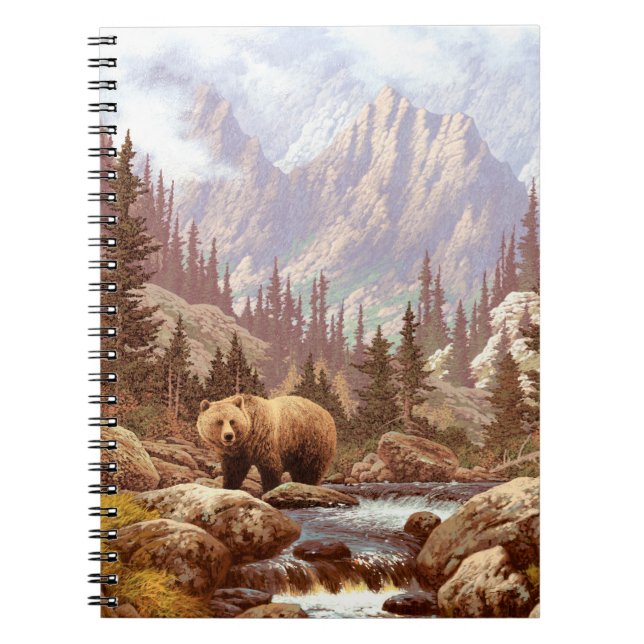 Grizzly Bear in the Rocky Mountains / AF-006bear,g Notizblock (Vorderseite)