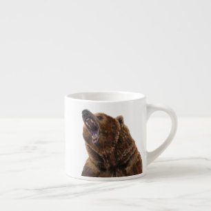 Grizzly Bear - Malerei in Acrylfarben Espressotasse