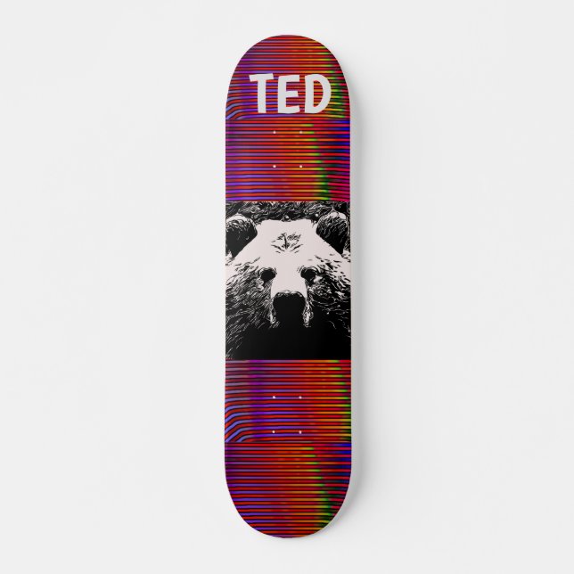 GRIZZLY BEAR PERSONALISIERTE SKATEBOARDS (Vorne)