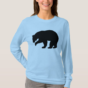 GRIZZLY BEAR SILHOUETTE T - SHIRT T - SHIRT