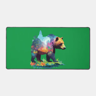 Grizzly Bear Vector Art Animal Majestic Schreibtischunterlage