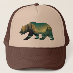 Grizzly Bear Yosemite Park Truckerkappe