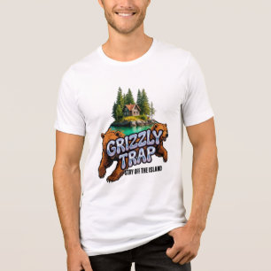Grizzly-Falle Bleibt Von Der Insel Weg Tri-Blend Shirt