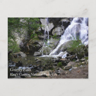 Grizzly Falls, King's Canyon National Park, CA Pos Postkarte