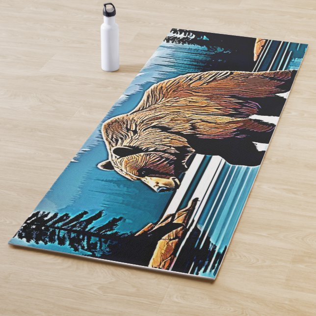 Grizzly Lake Mountain View Yogamatte (Beispiel)