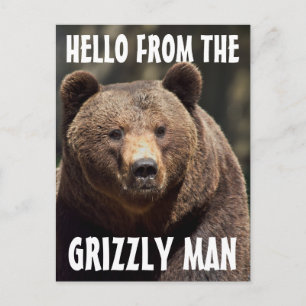 GRIZZLY MAN GRIZZLY BEAR POSTCARDS POSTKARTE