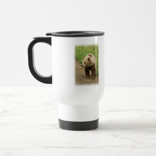 Grizzly-Plastikreise-Tasse Reisebecher (Links)