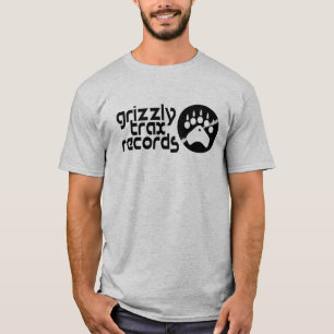 Grizzly spürt Plattenen-T-Shirt auf T-Shirt