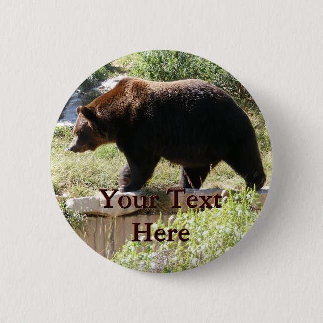 Grizzly-Taste Button (Vorderseite)