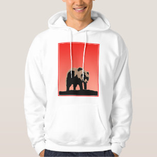 Grizzlybär bei Sonnenuntergang - Original Wildlife Hoodie