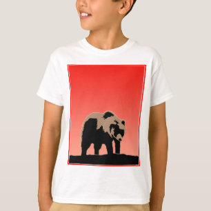 Grizzlybär bei Sonnenuntergang - Original Wildlife T-Shirt