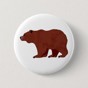 Grizzlybär Button