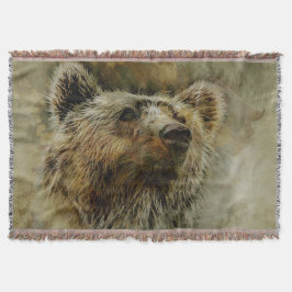 Grizzlybär Decke