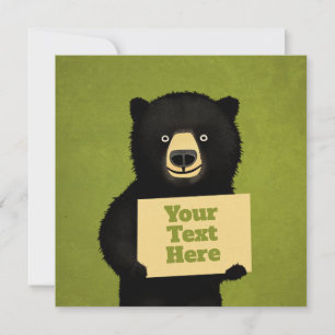 Grizzlybär Einladung