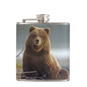 Grizzlybär-Flasche Flachmann
