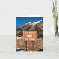 Grizzlybär-Gebiet - 4" x 5.6" Notizkarte