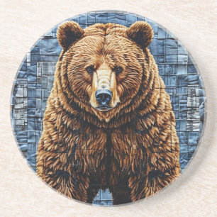 Grizzlybär Getränkeuntersetzer