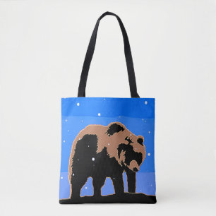 Grizzlybär im Winter - Original Wildlife Art