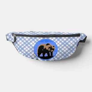 Grizzlybär im Winter - Original Wildlife Art Bauchtasche