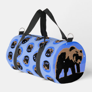 Grizzlybär im Winter - Original Wildlife Art Duffle Bag