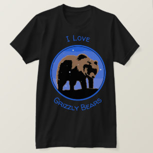 Grizzlybär im Winter - Original Wildlife Art T-Shirt