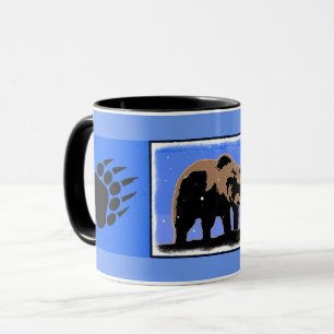 Grizzlybär im Winter - Original Wildlife Art Tasse