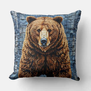 Grizzlybär Kissen