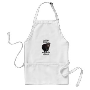 Grizzlybär mit minimalem Aufwand lustig Schürze