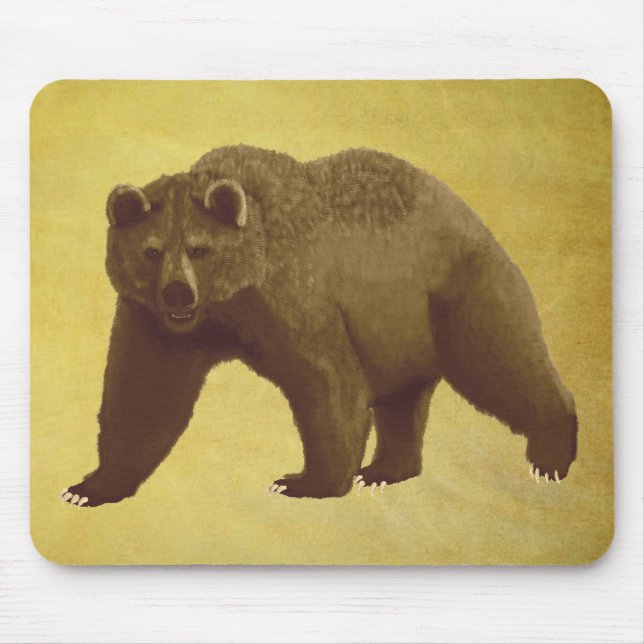 Grizzlybär Mousepad (Vorne)