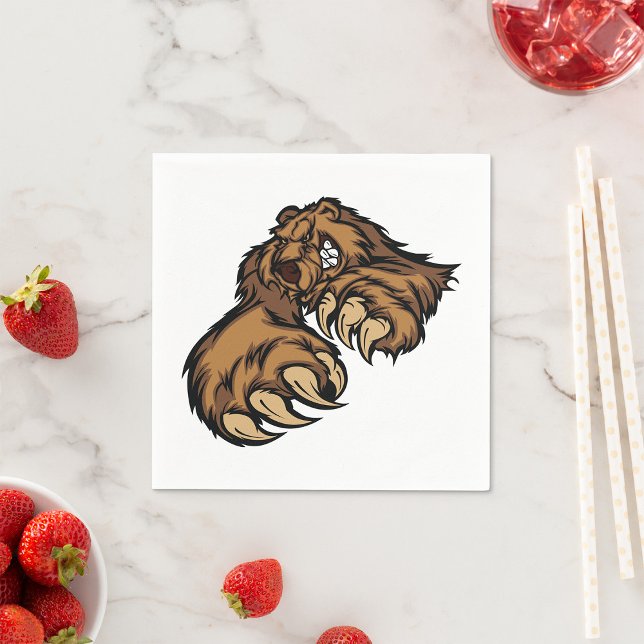 Grizzlybär Paper Napkins Serviette (Von Creator hochgeladen)