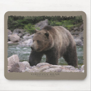Grizzlybär - Pastelle Mousepad