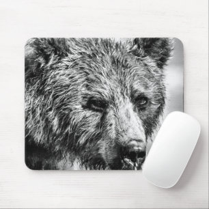 Grizzlybär-Portrait Mousepad