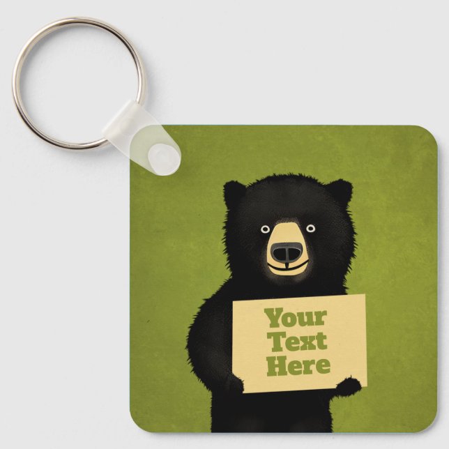 Grizzlybär Schlüsselanhänger (Vorderseite)