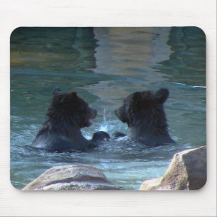 Grizzlybär-Schwimmparty-Mauspad Mousepad