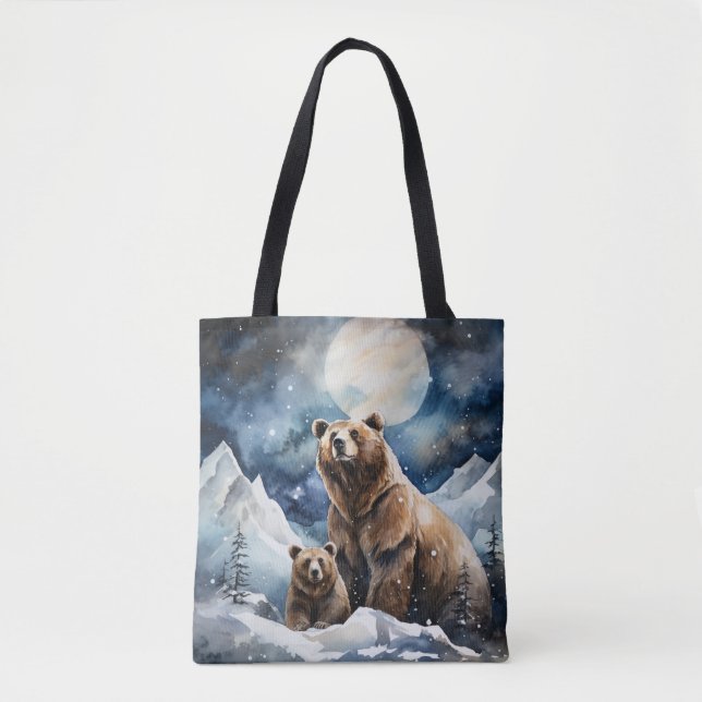 Grizzlybär und Baby (Vorderseite)