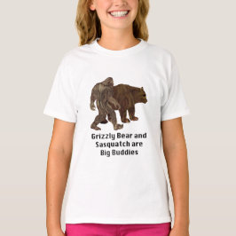 Grizzlybär und Sasquatch sind Big Buddies T - Shir T-Shirt